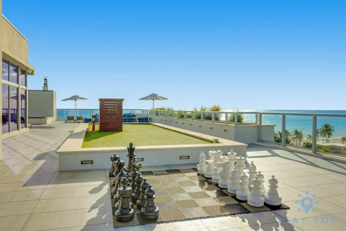 Tropical Oasis - Rooftop Pool- Near Beach - Gym Hollywood Exterior foto