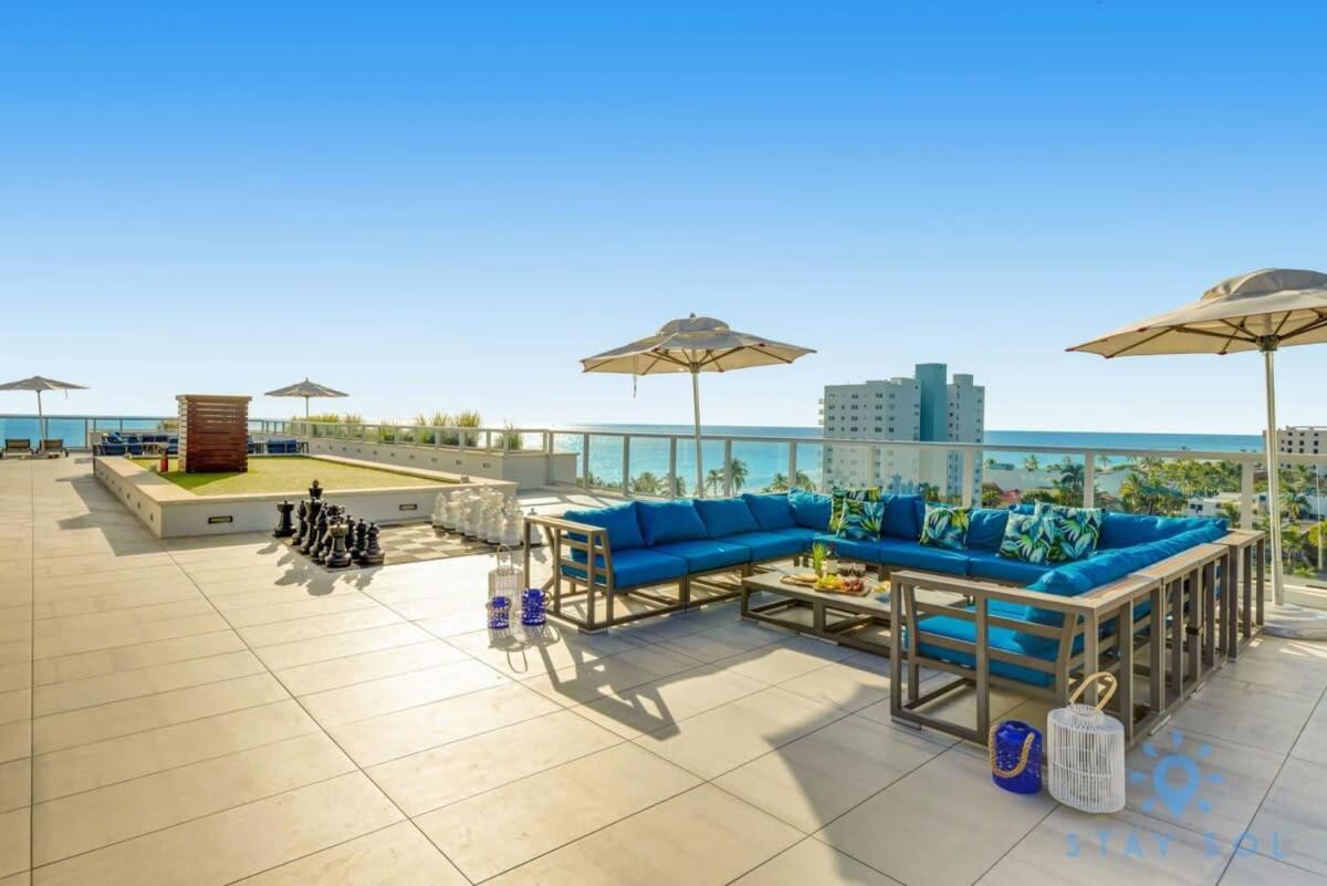 Tropical Oasis - Rooftop Pool- Near Beach - Gym Hollywood Exterior foto