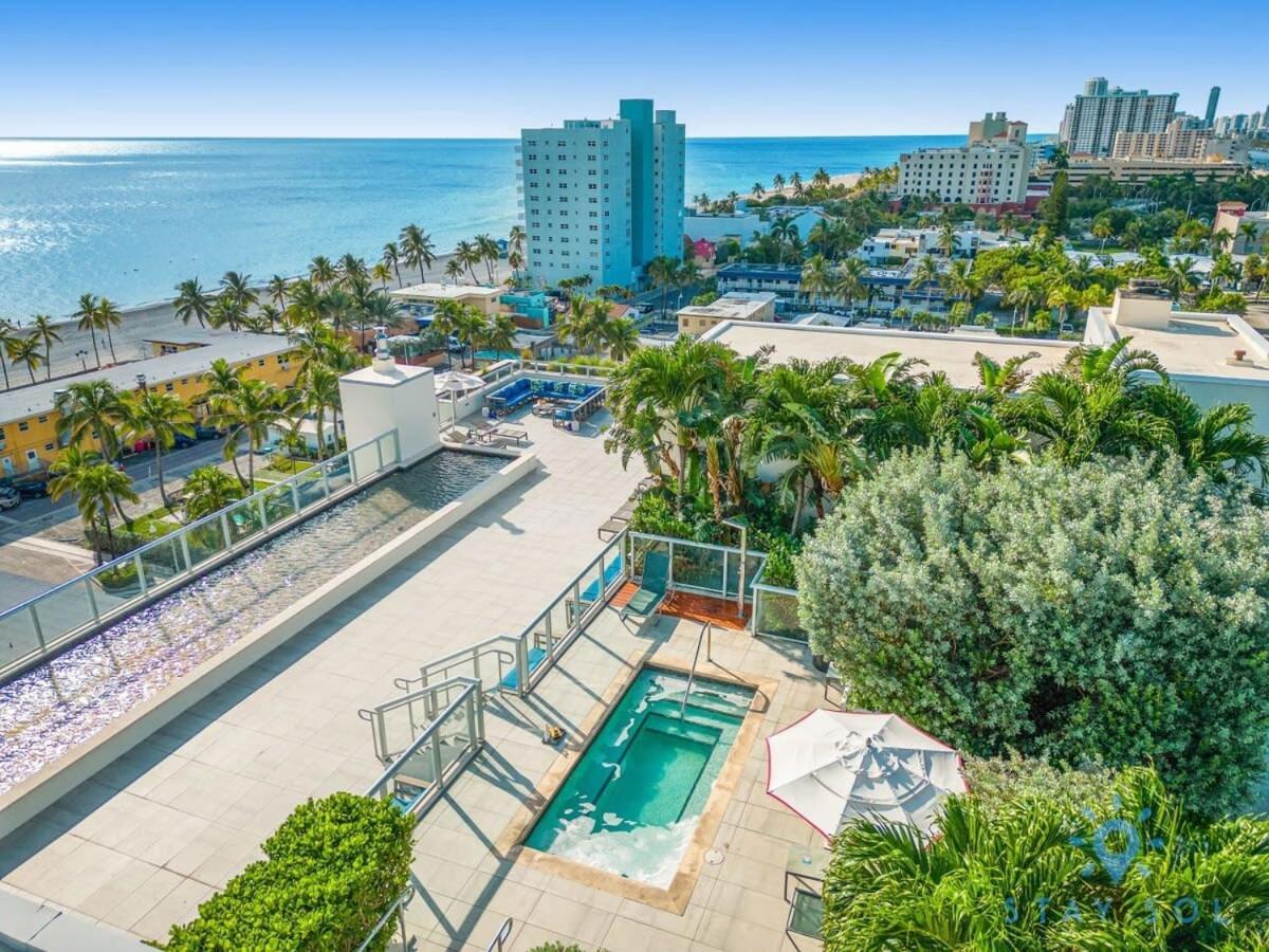 Tropical Oasis - Rooftop Pool- Near Beach - Gym Hollywood Exterior foto