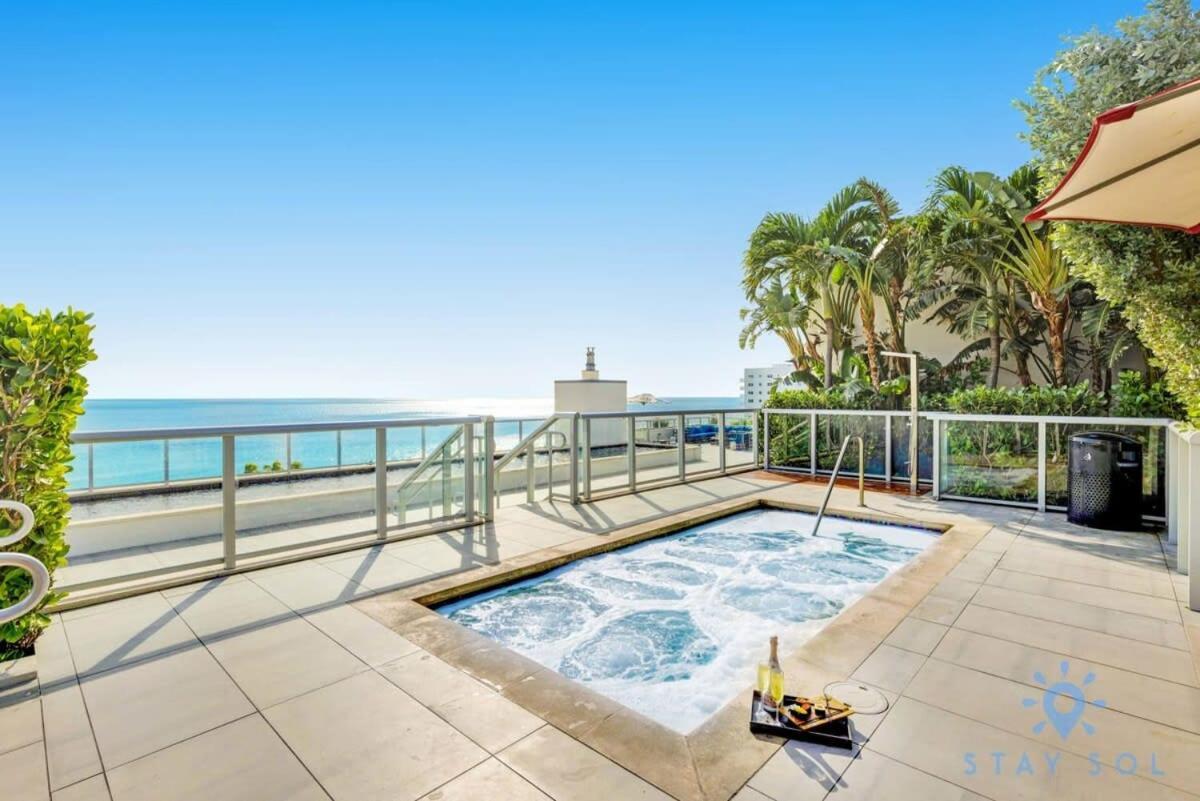Tropical Oasis - Rooftop Pool- Near Beach - Gym Hollywood Exterior foto
