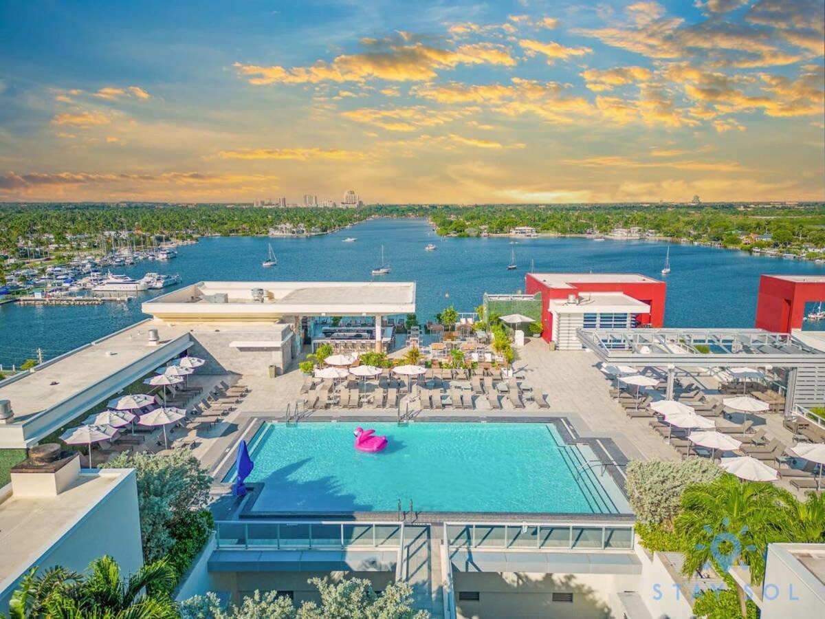 Tropical Oasis - Rooftop Pool- Near Beach - Gym Hollywood Exterior foto