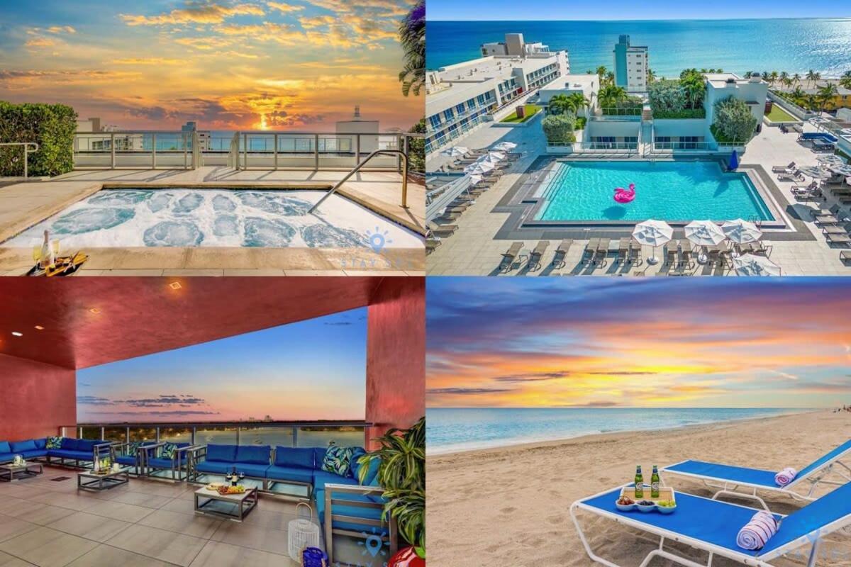 Tropical Oasis - Rooftop Pool- Near Beach - Gym Hollywood Exterior foto